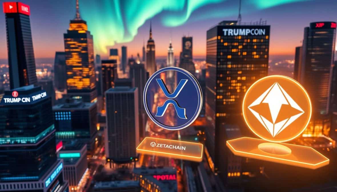 Trump Coin, XRP, and Zetachain Highlighted as Cryptocurrencies to Watch