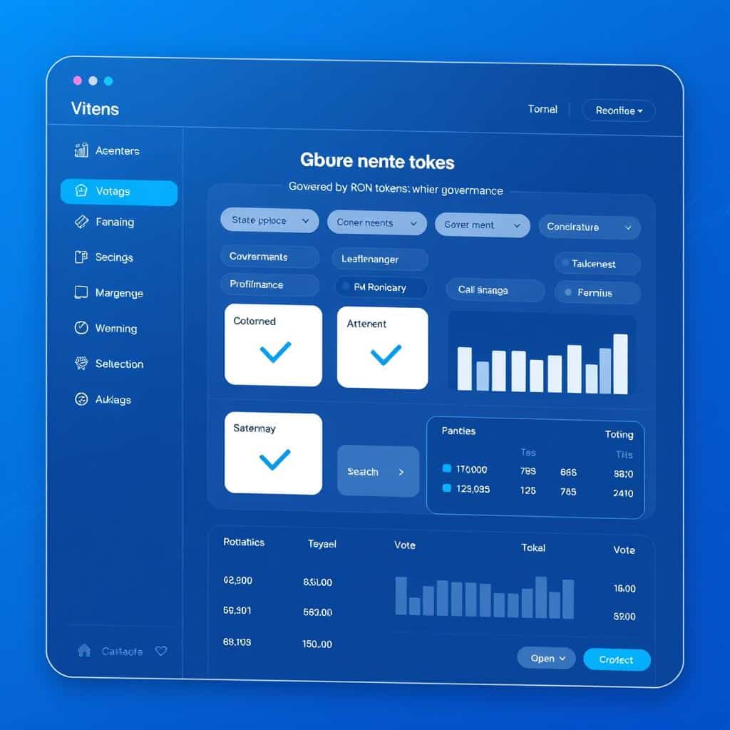 Governance voting with RON tokens