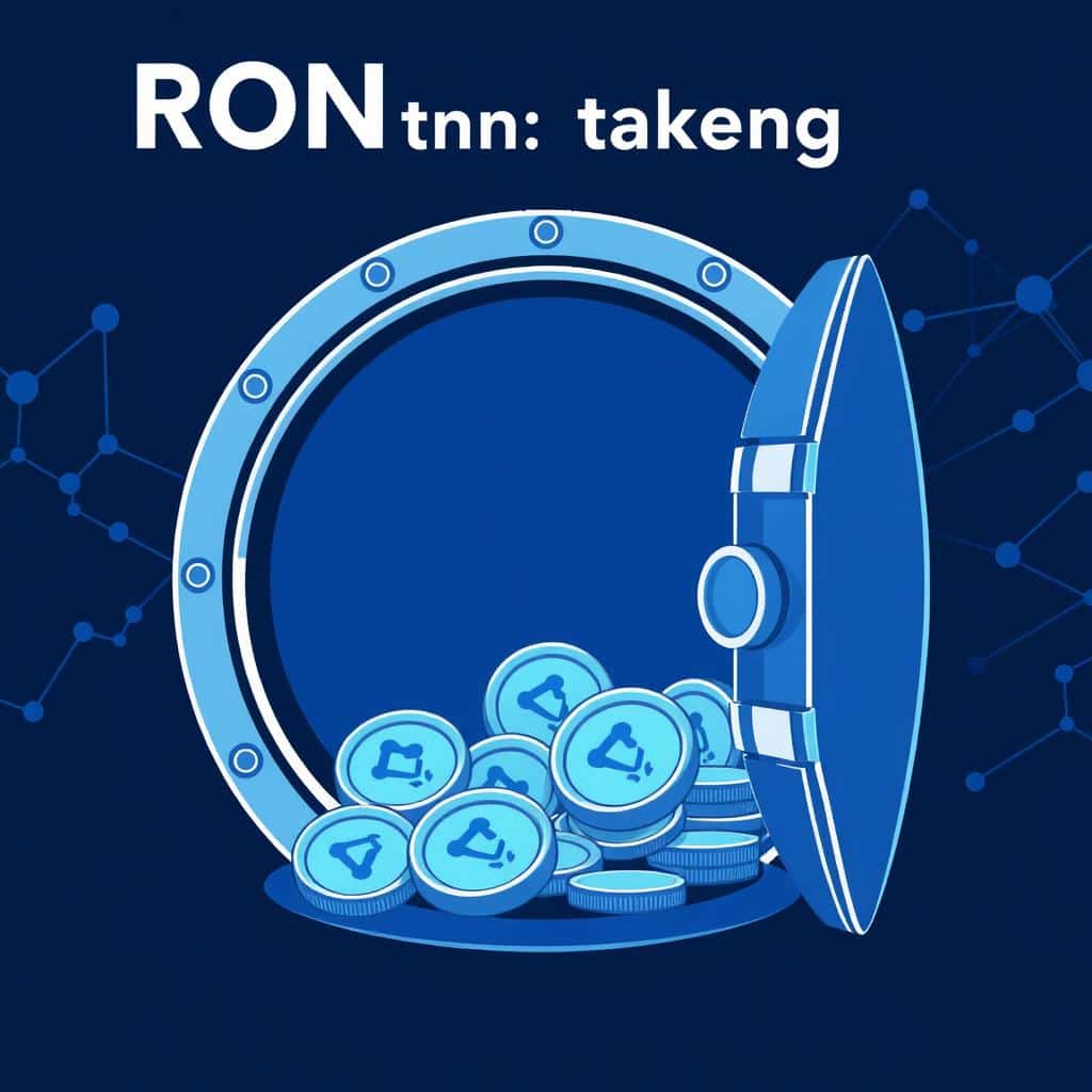 RON token staking visualization