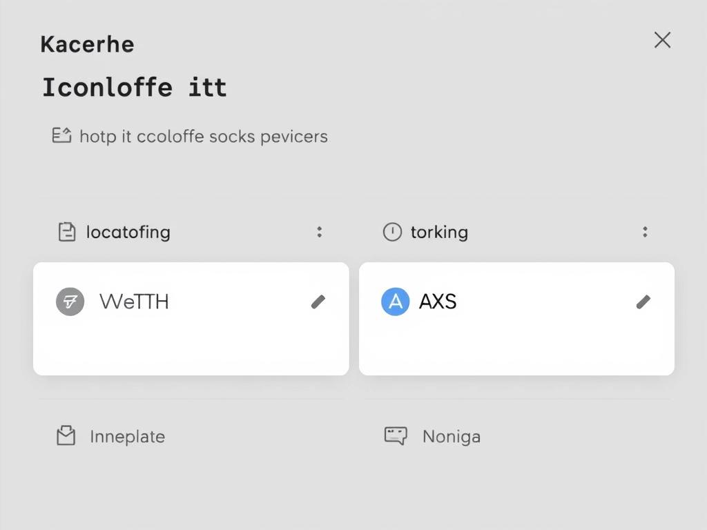 Token selection interface on Katana showing dropdown menus for selecting from and to tokens