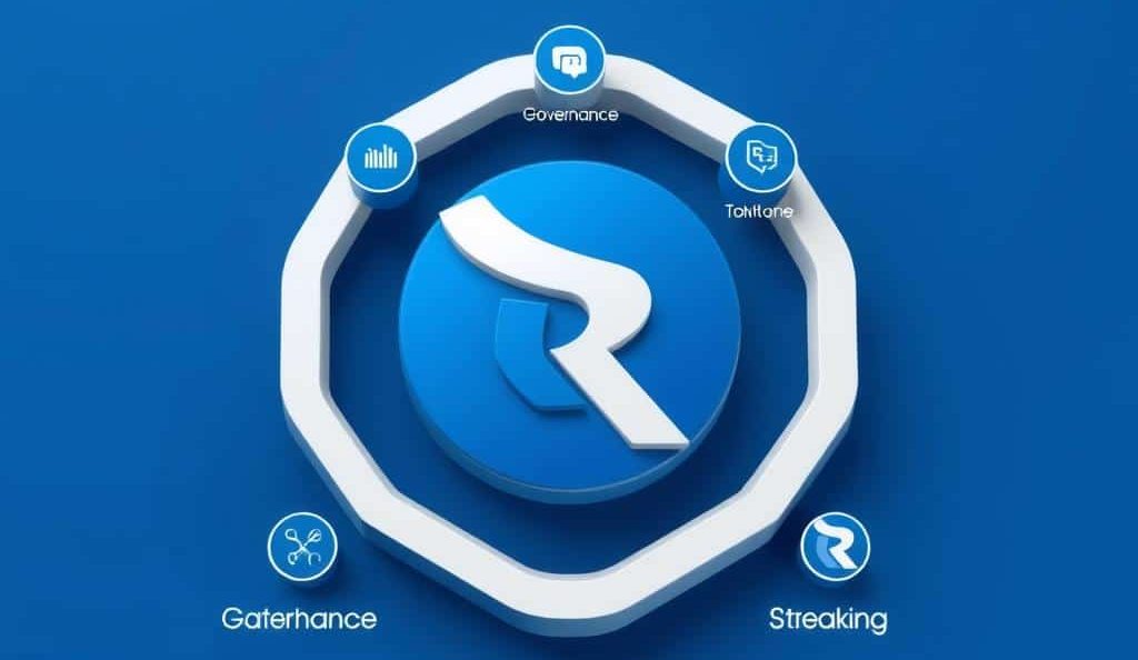 RON token logo and utility visualization