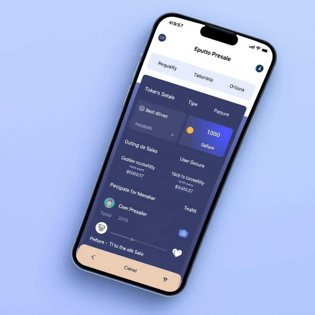 Best Wallet crypto presale launchpad mobile interface