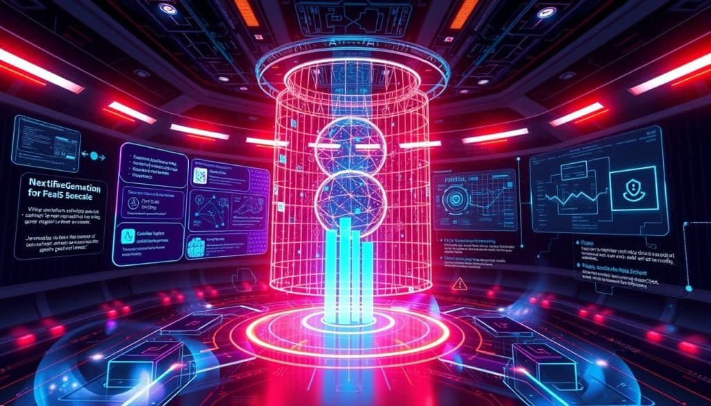 Futuristic visualization of crypto presale launchpad evolution