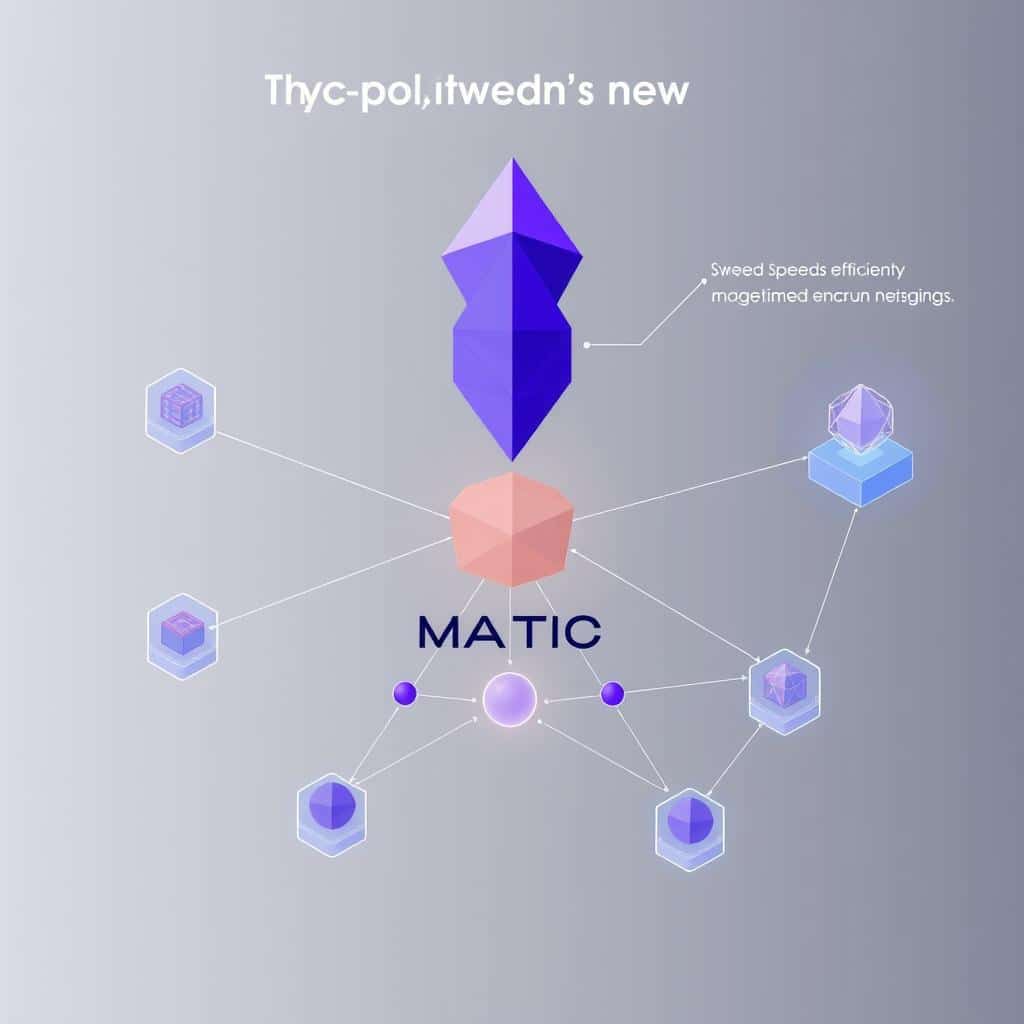 Polygon (MATIC) logo and network visualization