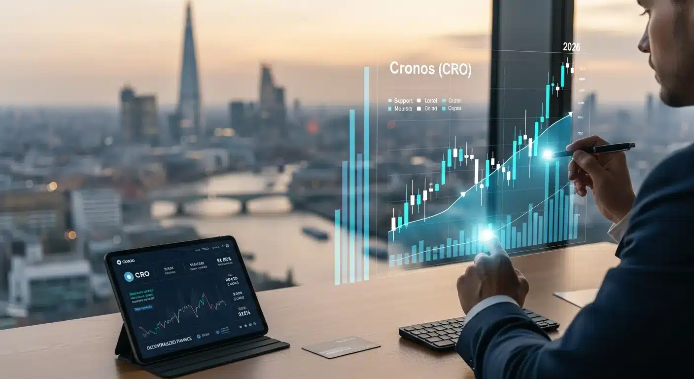 financial-analyst-reviewing-cronos-price-charts-and-market-data-in-a-london-office