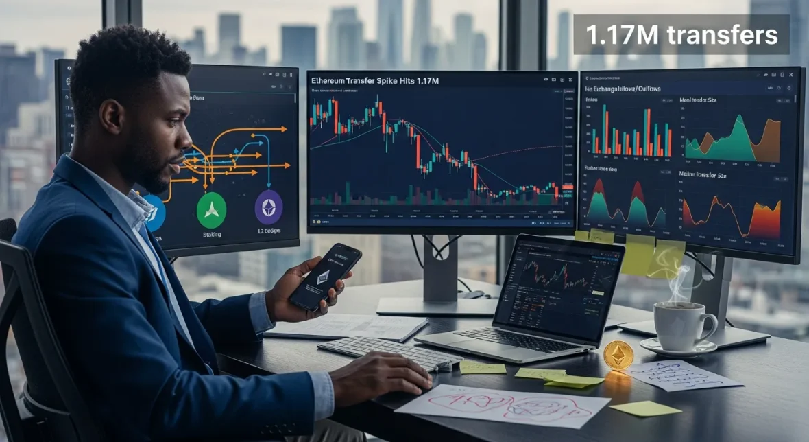 trader-at-desk-viewing-eth-charts-and-dashboard-showing-1-17-million-transfers